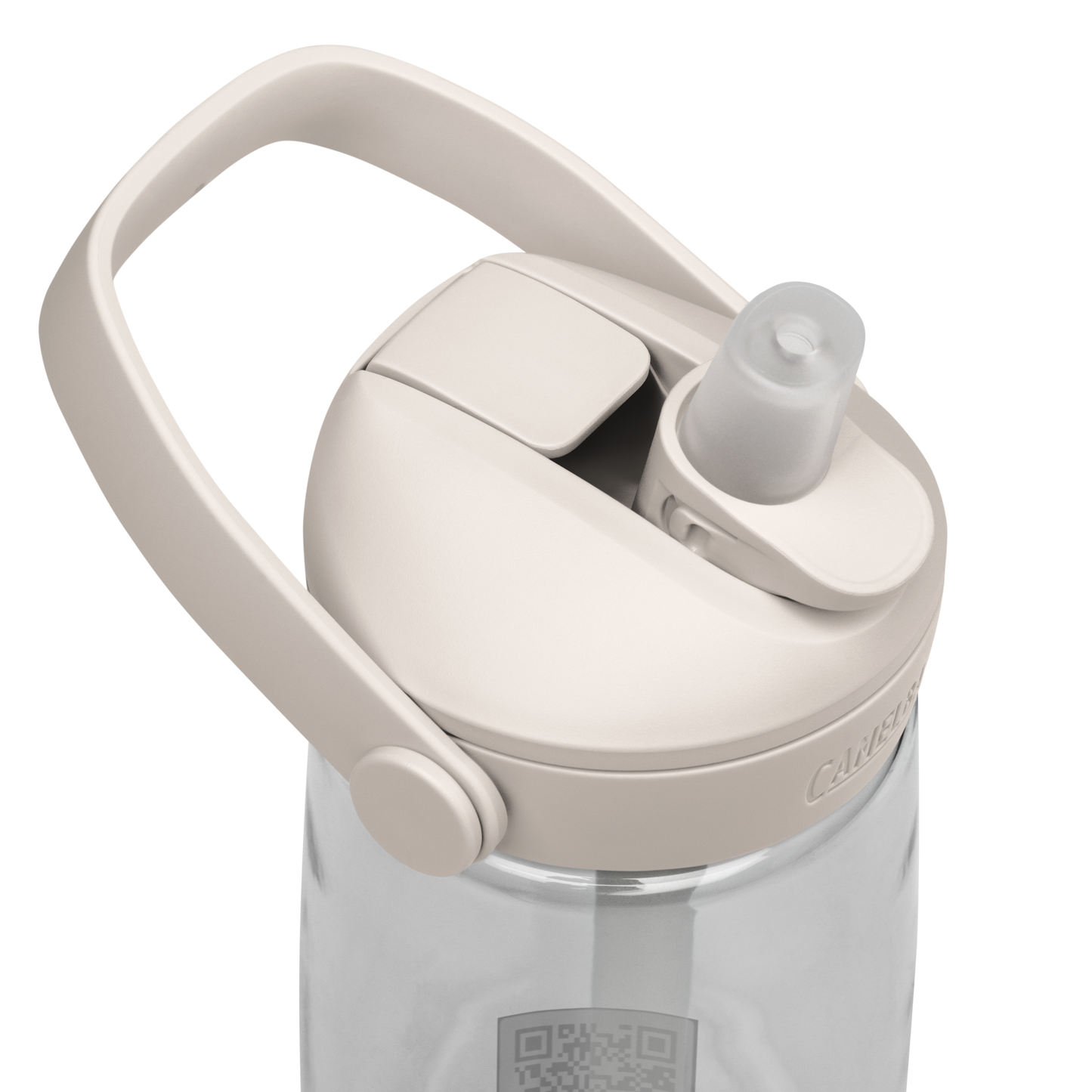 Flip straw water bottle